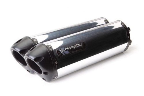Two Brothers Racing - Two Brothers Racing M-2 Black Series V.A.L.E. Dual Slip-On - Aluminum - 005-3160406DV-B