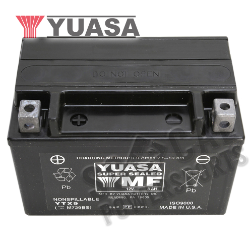 Yuasa - Yuasa Factory Activated Maintenance Free Battery - YTX9 - YUAM729BS