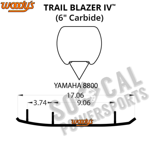 Woodys - Woodys Trail Blazer IV Flat-Top Carbide Runners - TYV4-8800