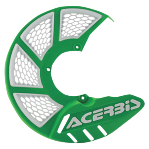 Acerbis - Acerbis X-Brake 2.0 Vented Front Disc Cover - Green/ White - 2449490006