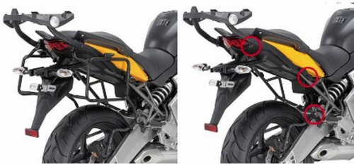 GIVI - GIVI Rapid Release Side Case Mounting Hardware for E21 Cruiser and Trekker Series Side Cases - PLR450
