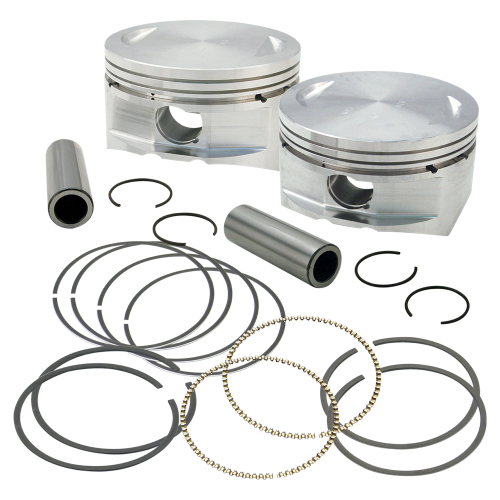 S&S Cycle - S&S Cycle Forged Piston Kit for 106ci. Cylinder Kit - Standard Bore 3.927in. - .010in. Oversized - 106-4416
