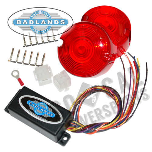 Badlands M/C Products - Badlands M/C Products Plug-In Illuminator with Red Lens - ILL-02-RL-B
