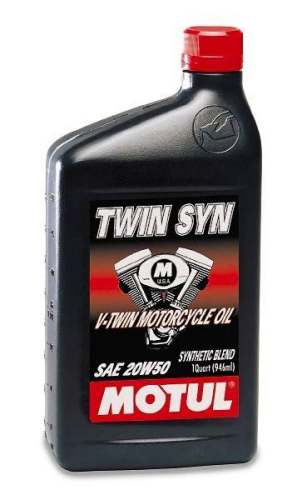 Motul - Motul Twin Synthetic-Blend Motor Oil - 20W50 - 1qt. - 2900QTA