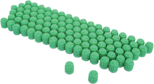 K&L Supply - K&L Supply Valve Stem Caps - Green - 32-9988