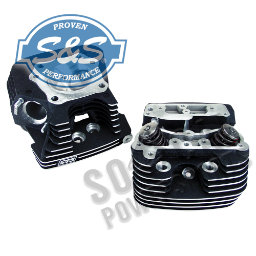 S&S Cycle - S&S Cycle Super Stock 79cc Cylinder Head Kit - .640in. Lift Springs - Winkle Black - 106-3233