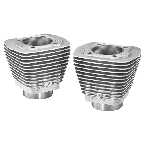 S&S Cycle - S&S Cycle Evolution Style Aluminum Cylinders - 3-1/2in. Bore - Natural - 91-7210