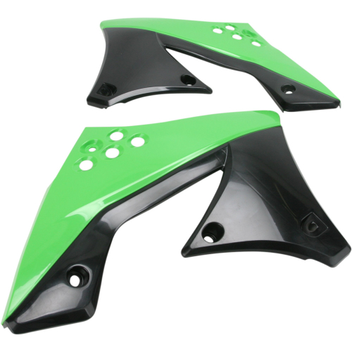 Acerbis - Acerbis Radiator Shrouds - Green/Black 09/12 - 2141721089