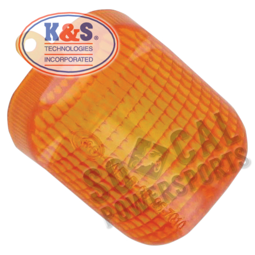 K&S Technologies - K&S Technologies Replacement Lens with Tab for On/Off Road Turn Signals - Amber - 25-7010A