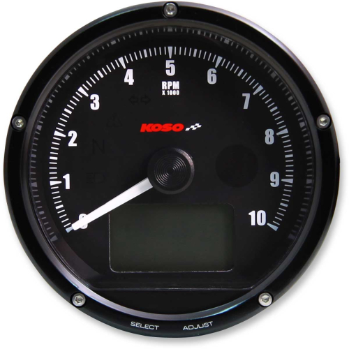 Koso North America - Koso North America TNT-01 Tachometer - Black/Black - BA035K00