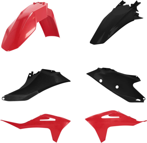 Acerbis - Acerbis Plastic Kit - Red/Black - 2872781018