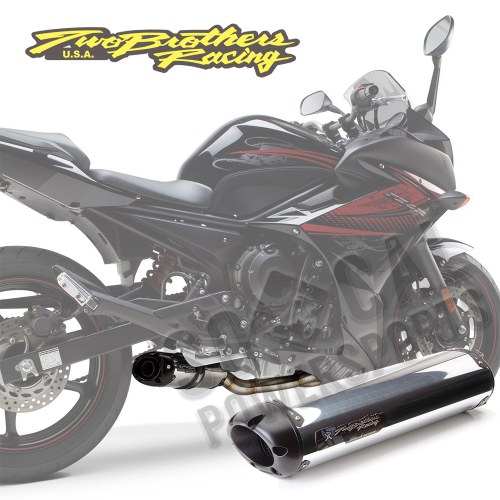 Two Brothers Racing - Two Brothers Racing M-2 Black Series V.A.L.E. Full System - Aluminum - 005-2570106V-B