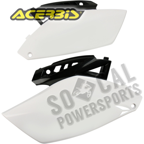 Acerbis - Acerbis Side Panels - White/Black - 2171801035