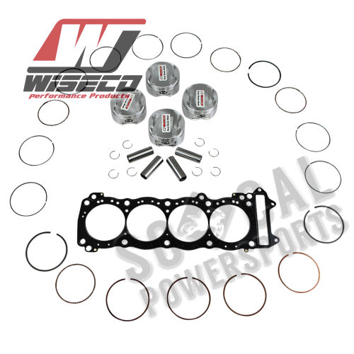 Wiseco - Wiseco Top End Kit (Flat Top) - 3.00mm Oversize to 84.00mm, 13.5:1 Compression - CK181