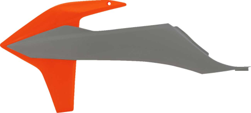 Acerbis - Acerbis Radiator Shrouds - Grey/Orange - 2726511294