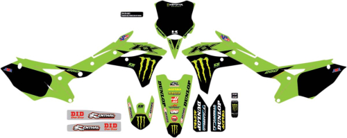 DCOR - DCOR 2021 Monster Energy Complete Graphic Kit - Black - 20-20-641