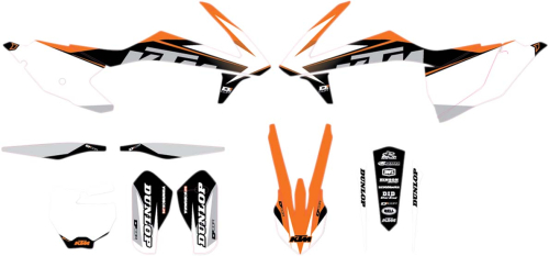 DCOR - DCOR COR 9 KTM Race Complete Graphics Kit - White - 20-30-206