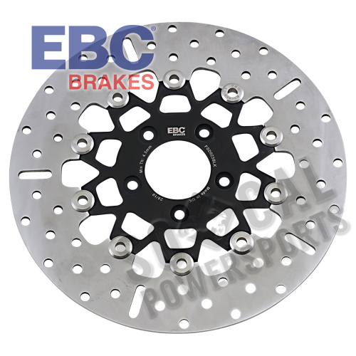 EBC - EBC 10 Button Floater Contour Wide Band Brake Rotor - FSD023BLK