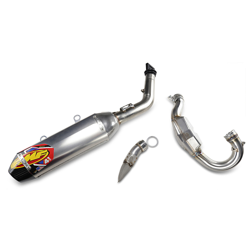 FMF Racing - FMF Racing Factory 4.1 RCT Full System - Stainless Steel/Aluminum Muffler - Carbon Fiber End Cap - 045634