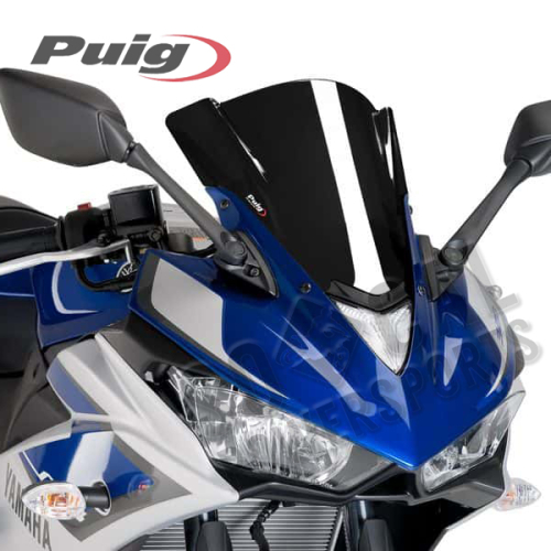 PUIG - PUIG Z-Racing Windscreen - Black - 7649N