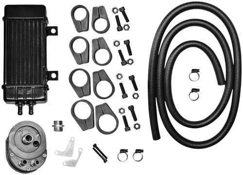 Jagg - Jagg Vertical 10 Row Oil Cooler - Wideline - Black - 750-2000
