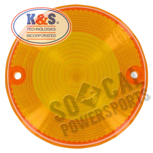 K&S Technologies - K&S Technologies DOT Approved Turn Signal Replacement Lens - Amber - 25-2010