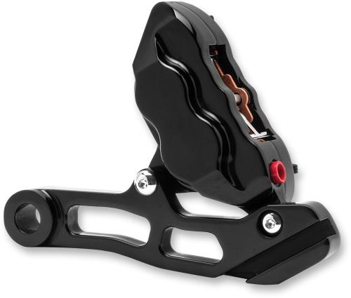 Hawg Halters Inc - Hawg Halters Inc 4 Piston Rear Brake Caliper Kit - Black Anodized - RKSTAB500