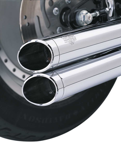 Vance & Hines - Vance & Hines Billet End Caps for Big Shots Exhaust - Slash - Chrome - 16917