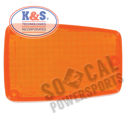 K&S Technologies - K&S Technologies DOT Approved Turn Signal Replacement Lens - Amber - 25-1090