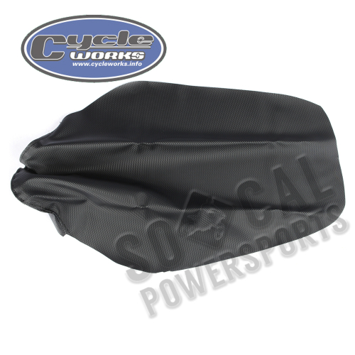 Quad Works - Quad Works Cycle Works Seat Cover - Gripper Black - 36-17001-01