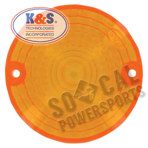 K&S Technologies - K&S Technologies DOT Approved Turn Signal Replacement Lens - Amber - 25-3010
