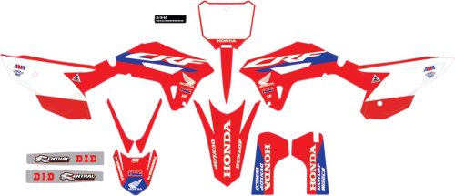 DCOR - DCOR HRC Honda Complete Graphic Kit - White - 20-10-941