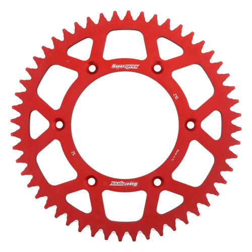 Supersprox - Supersprox Aluminum Rear Sprocket - 52T - RAL-210-52-RED