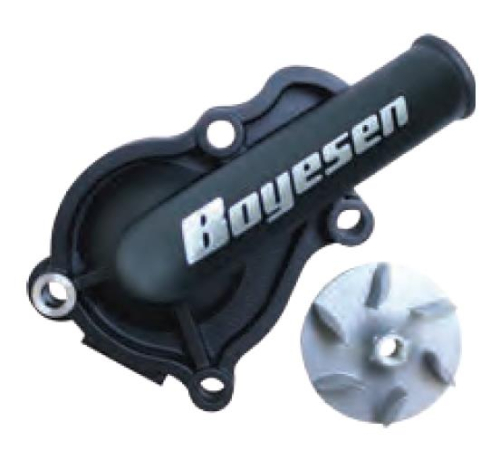 Boyesen - Boyesen Hy-Flo Water Pump Cover and Impeller Kit - Black - WPK-41B
