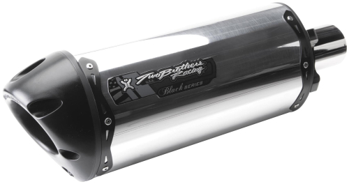Two Brothers Racing - Two Brothers Racing M-2 Black Series V.A.L.E. Dual Shorty Slip-On - Aluminum - 005-910406V-B