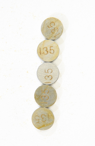 K&L Supply - K&L Supply 9.50mm Valve Shim Refill (5 pack) - 1.35mm - 13-6797