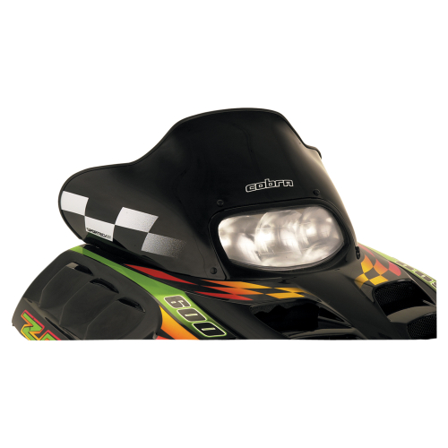 Powermadd - Powermadd Cobra Windshield - 13in. - Black/White Checks - 12620