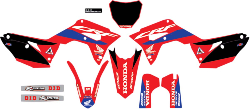 DCOR - DCOR HRC Honda Complete Graphic Kit - Black - 20-10-621