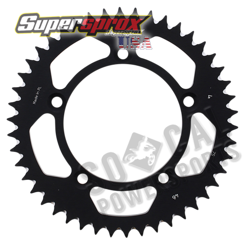 Supersprox - Supersprox Aluminum Rear Sprocket - 46T - RAL-4-46-BLK