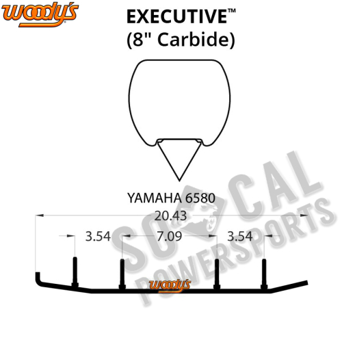 Woodys - Woodys Executive Series Flat-Top Carbide Runners - WYV-6580