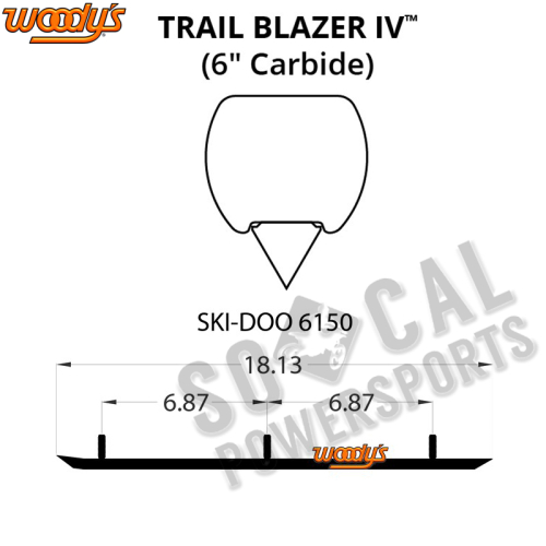 Woodys - Woodys Trail Blazer IV Flat-Top Carbide Runners - TSD4-6150