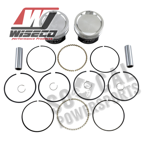 Wiseco - Wiseco K Piston Kit (73ci., Dished) - Standard Bore 3.498in., 8.5:1 Compression - K1723