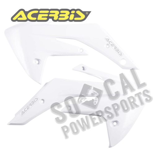 Acerbis - Acerbis Radiator Shrouds - White - 2084570002