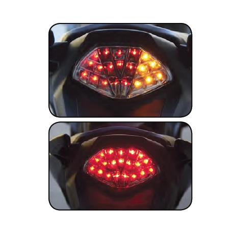 Competition Werkes - Competition Werkes Integrated Taillights - Red - MPH-80142R