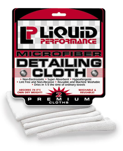 Liquid Performance Racing - Liquid Performance Racing Microfiber Detailing Cloths - 2 Pack - 0438