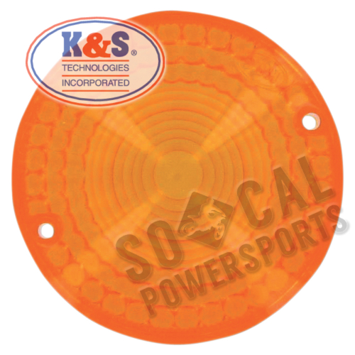 K&S Technologies - K&S Technologies DOT Approved Turn Signal Replacement Lens - Amber - 25-4010