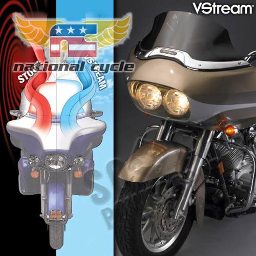 National Cycle - National Cycle VStream Windshield - 9.25in./Dark Tint - N20423