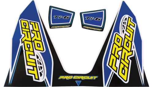 Pro Circuit - Pro Circuit Ti-6 Exhaust Decal - Dark Blue - DC22TI6-DB
