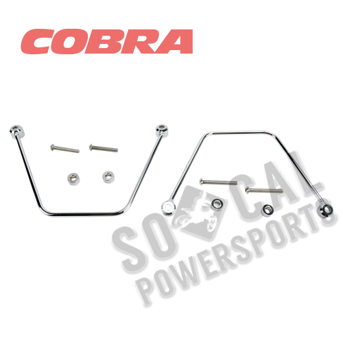 Cobra - Cobra Saddlebag Supports - Chrome - 02-6225