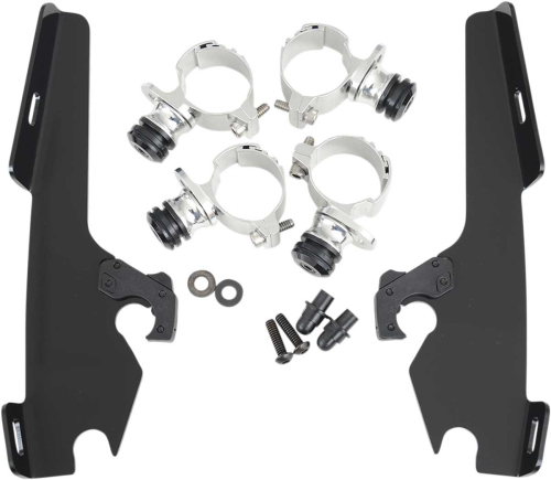 Memphis Shades - Memphis Shades Trigger-Lock Mount Kit for Batwing Fairing - Black - MEK1957